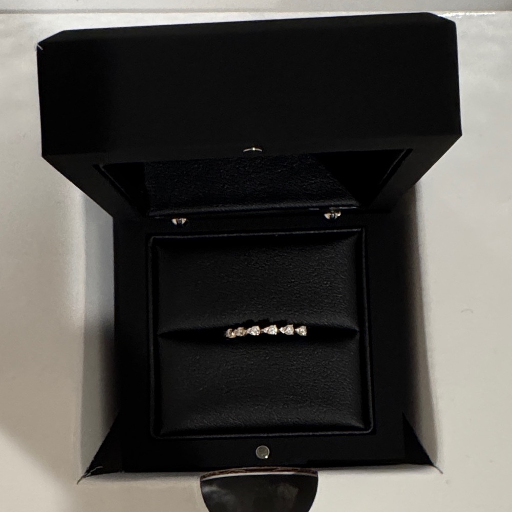 Dana Rebecca ring in gold size 7. Sophia Ryan tear drop ring.